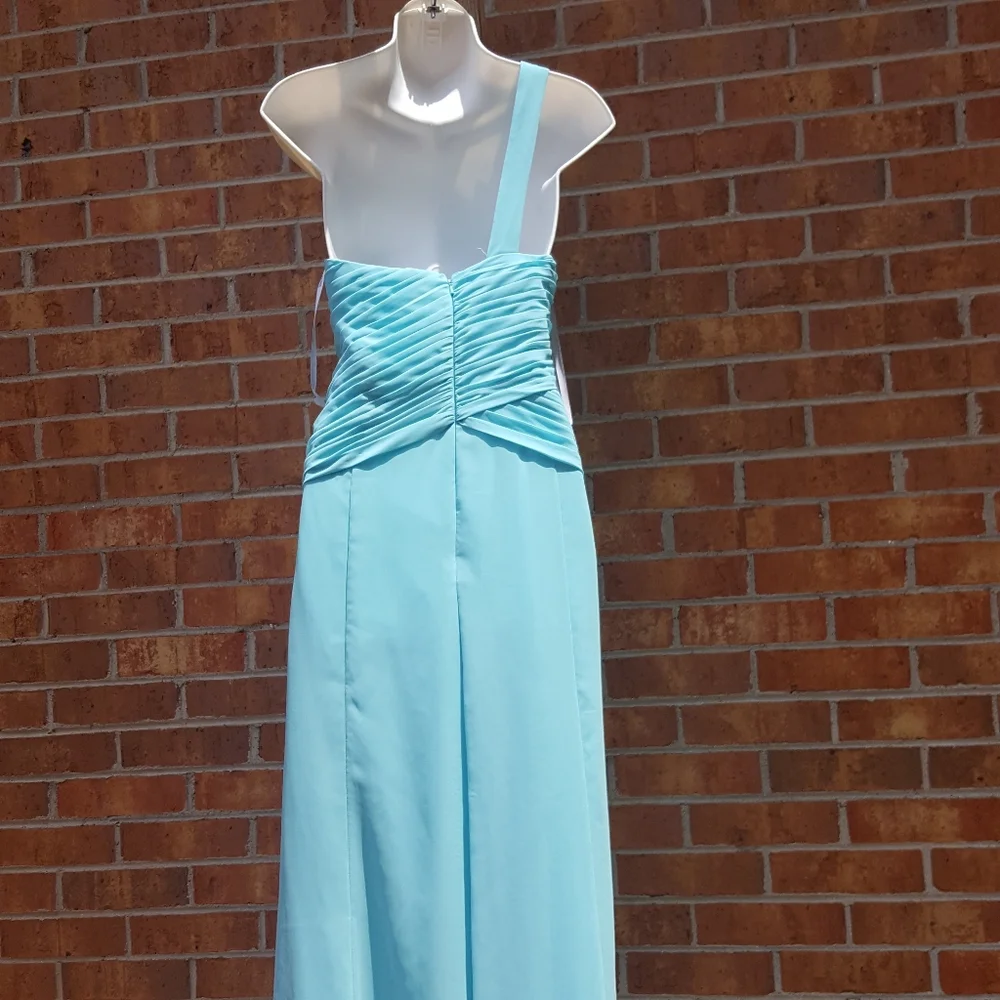 Floral Detailed One Shoulder Chiffon Dress DAVID'S  Spa - Picture 8 of 16